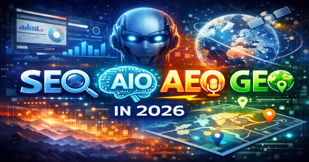 seo aio aeo geo in 2026